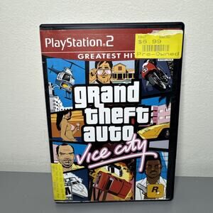 Grand Theft Auto: Vice City (Sony PlayStation 2, 2002) No Manual PS2